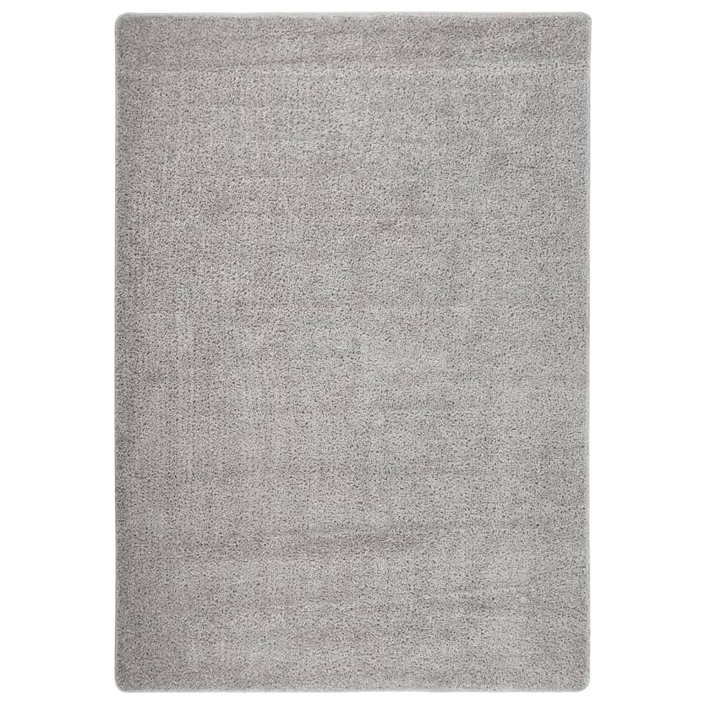 Shaggy rug, light grey, 160x230cm, non-slip