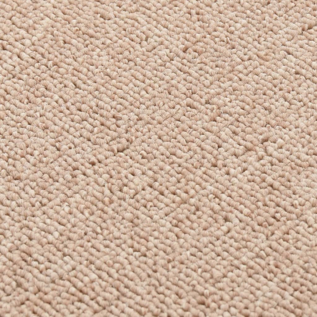 Neslystantys laiptų kilimėliai, 15vnt., smėlio, 75x20cm
