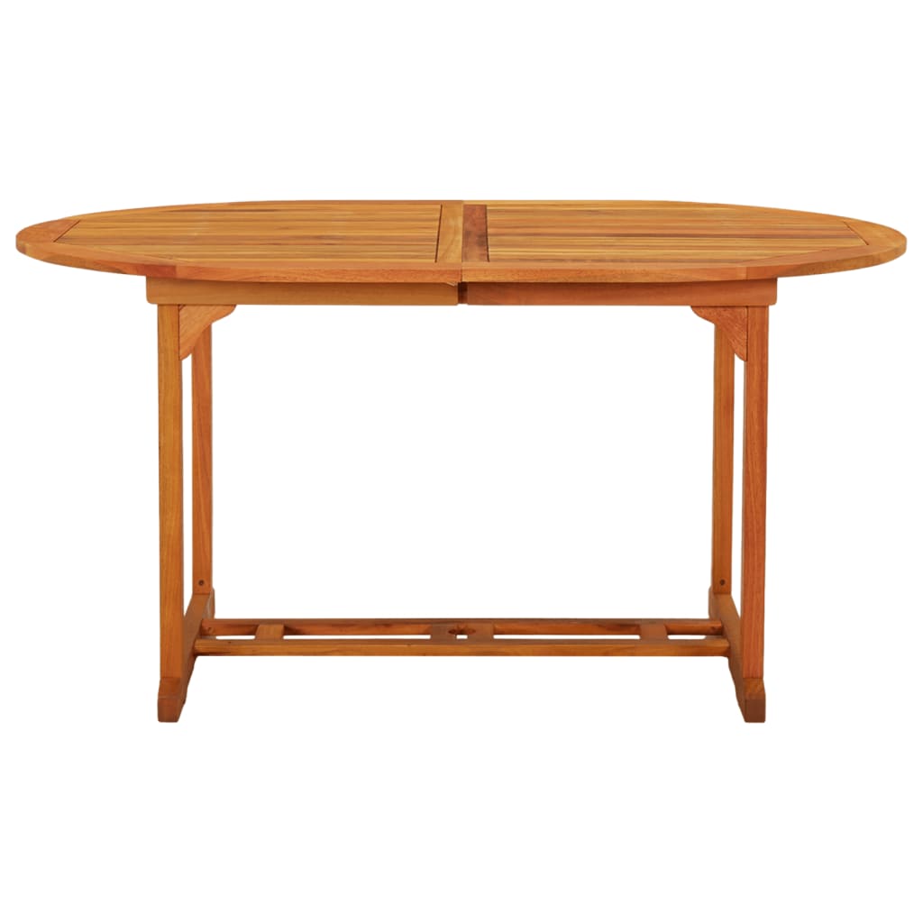 Sodo stalas, 200x100x75cm, eukalipto medienos masyvas