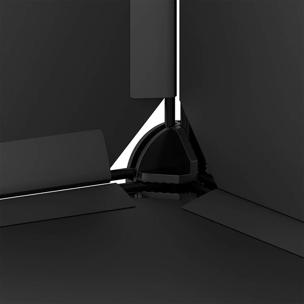 Shelf with 9 cube compartments, black, PP