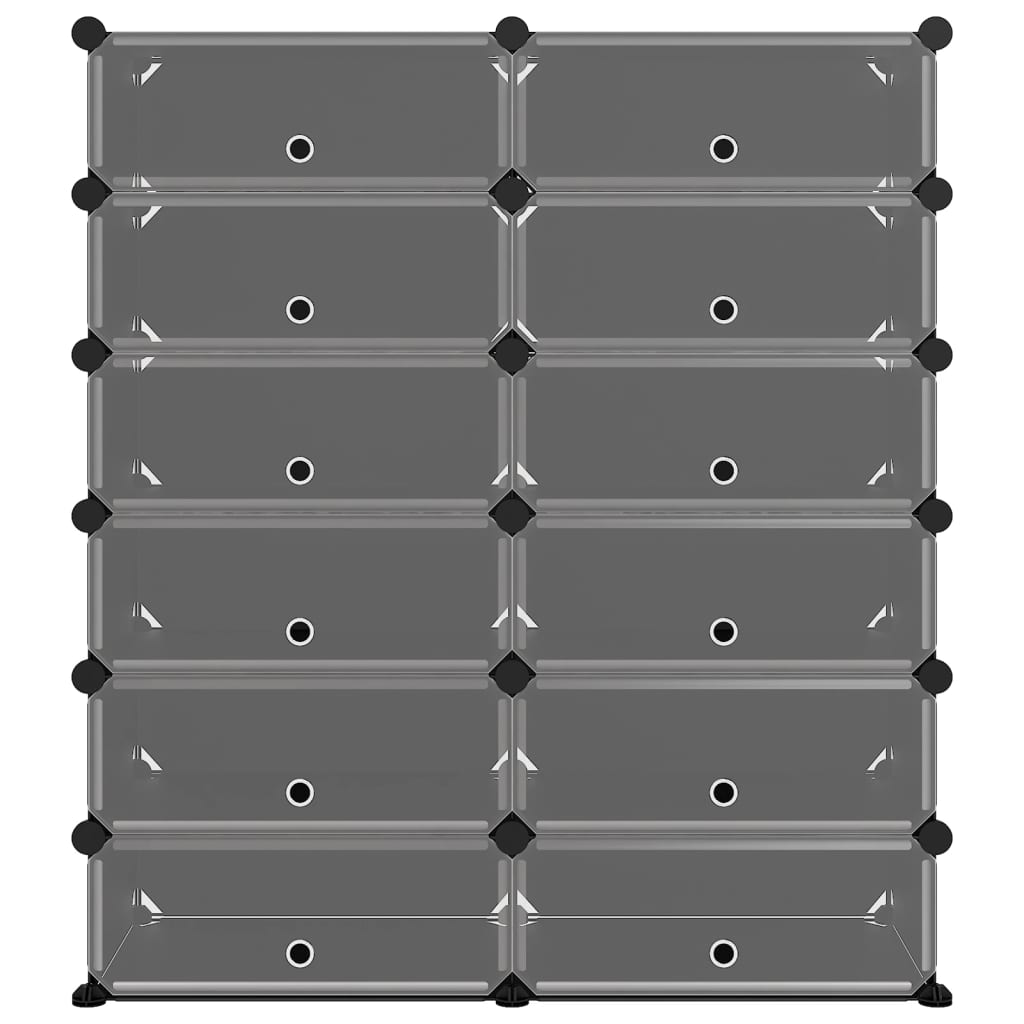 Apavu plaukts, melns, 94,5x36,5x106 cm, PP