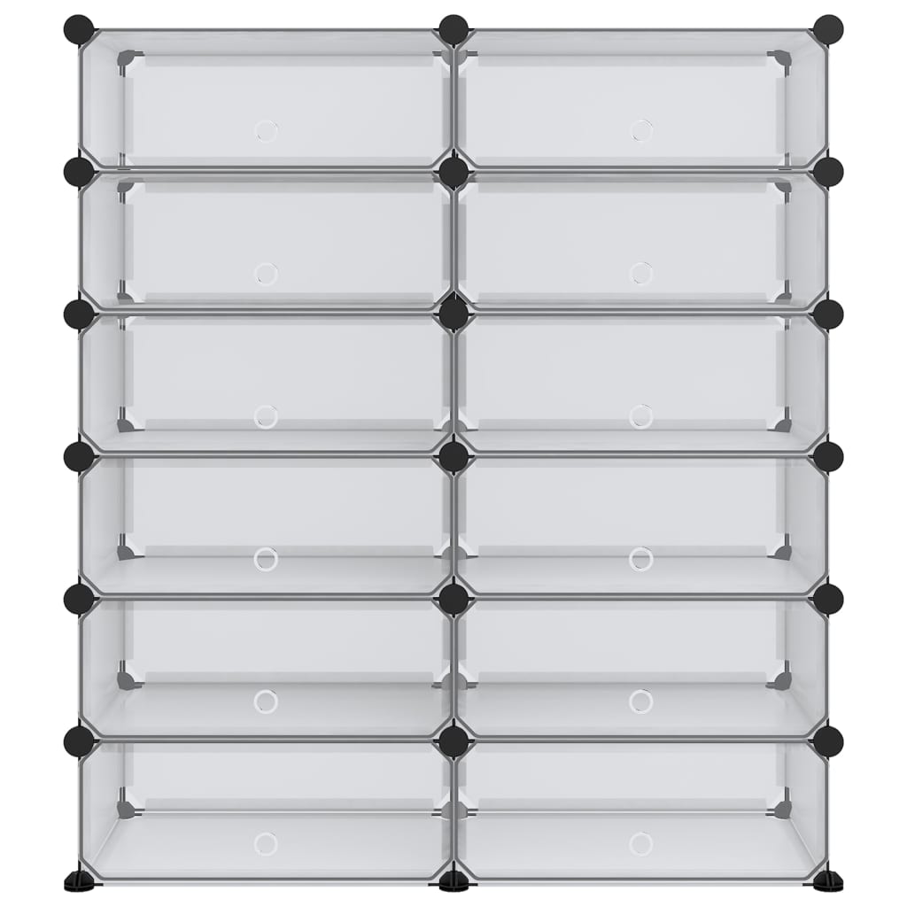 Apavu plaukts, caurspīdīgs, 94,5x36,5x106cm, PP