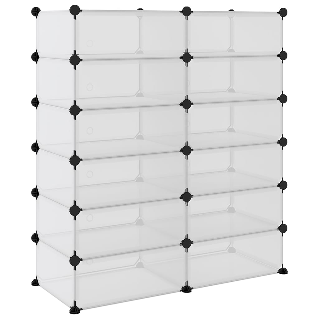 Apavu plaukts, caurspīdīgs, 94,5x36,5x106cm, PP