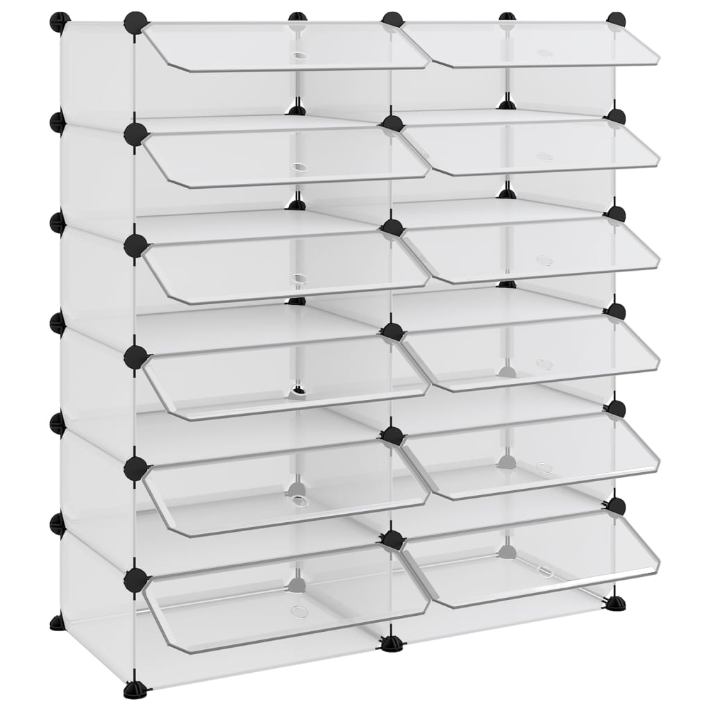 Apavu plaukts, caurspīdīgs, 94,5x36,5x106cm, PP