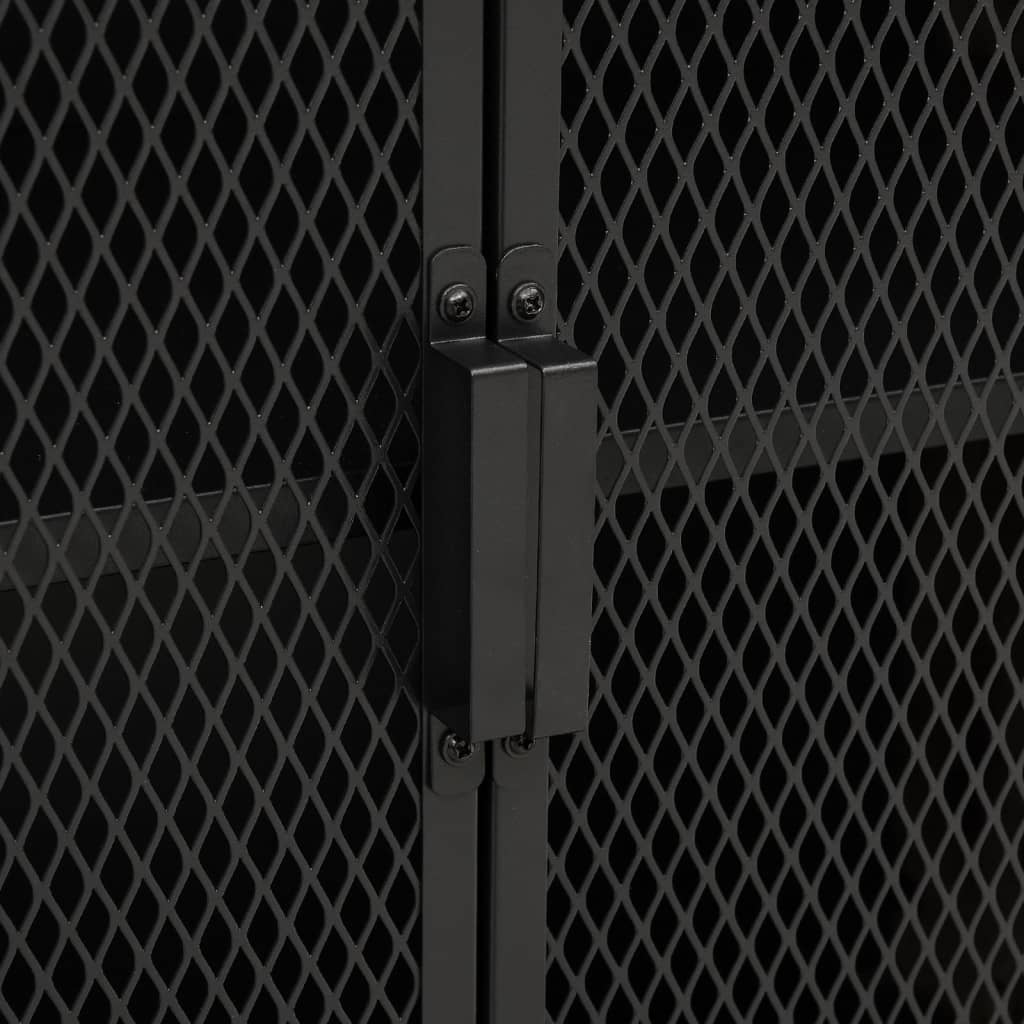 Spintelės daiktams, 2vnt., rudos, 72x36x82cm, metalas ir MDF