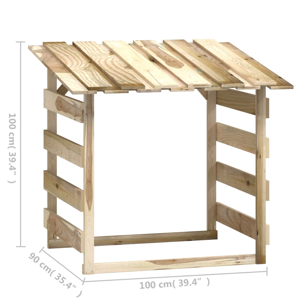 Pergolas ar nojumēm, 6 gab., 100x90x100 cm, impregnēta priede