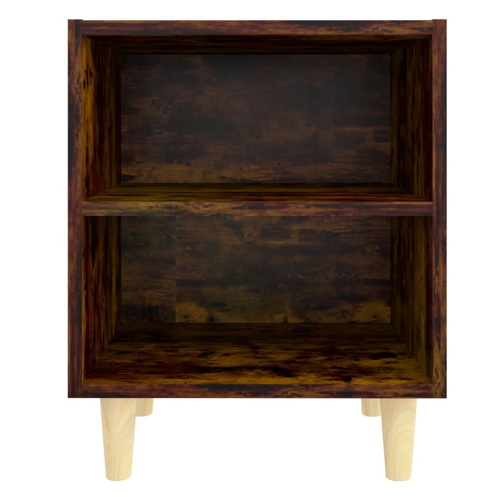 Nightstand with wooden legs, oak, 40x30x50cm