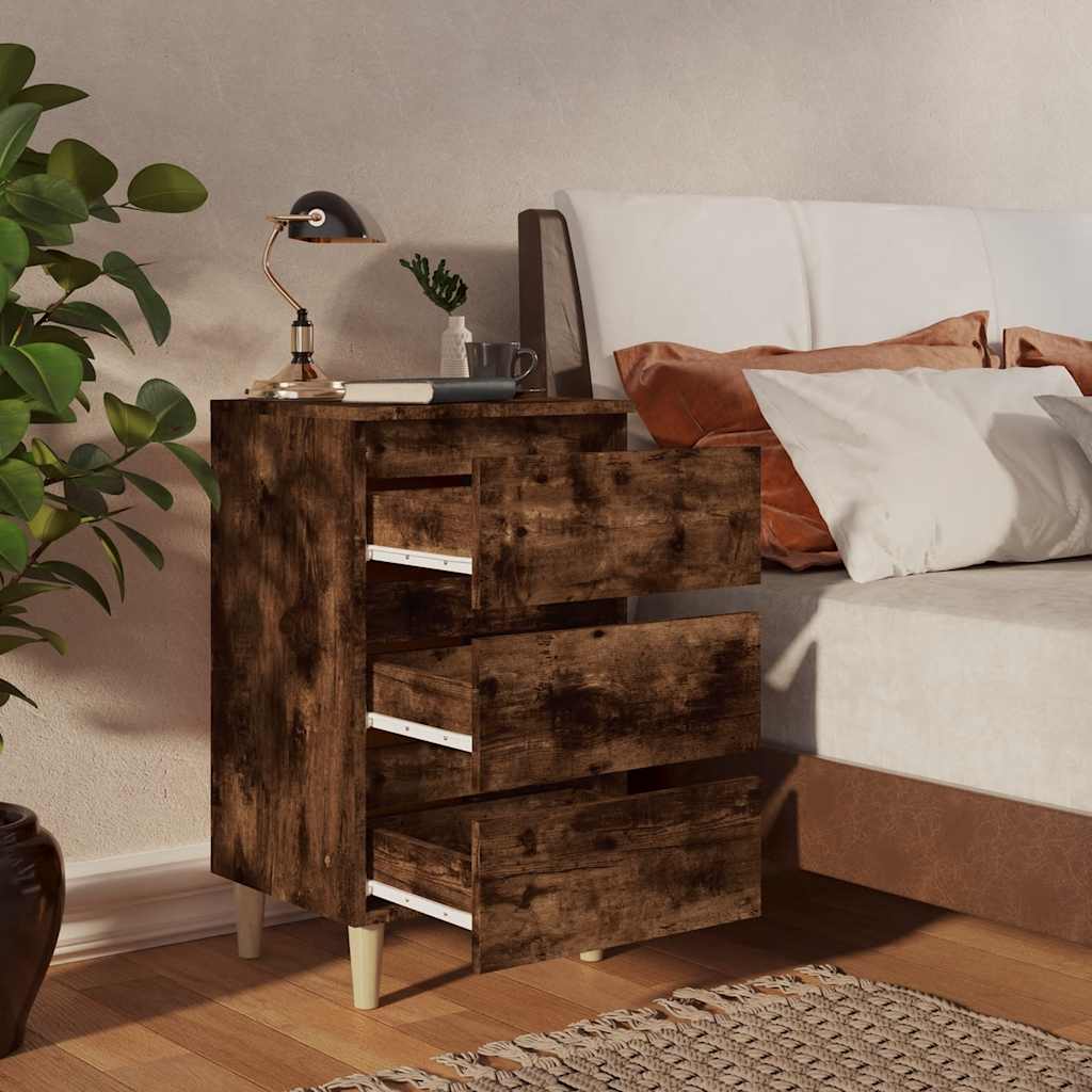 Nightstands with legs, 2 pcs., oak, 40x35x69cm
