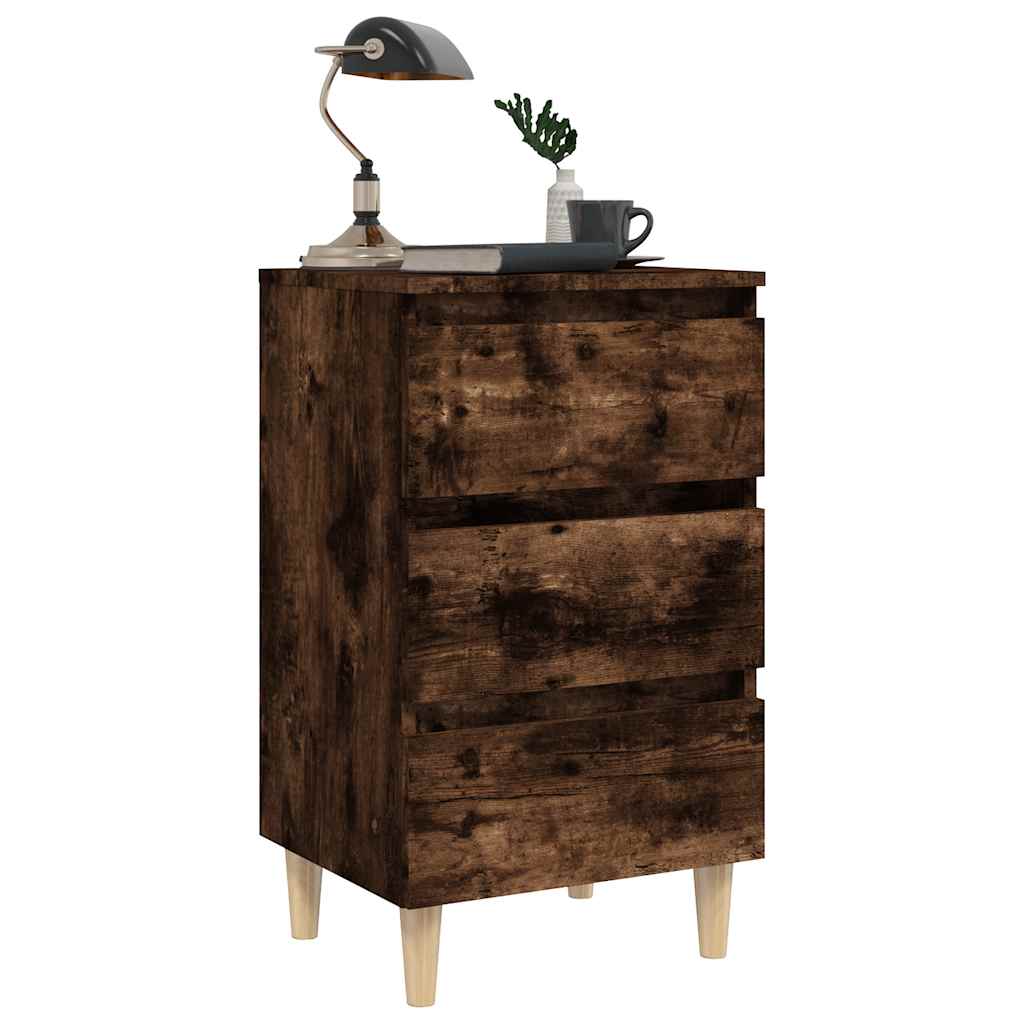 Nightstands with legs, 2 pcs., oak, 40x35x69cm