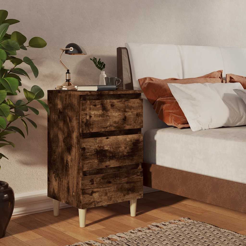 Nightstands with legs, 2 pcs., oak, 40x35x69cm