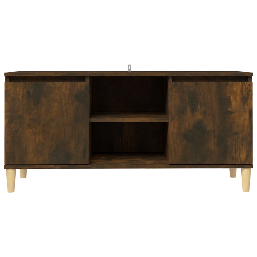 TV skapītis ar koka kājām, ozolkoka, 103,5x35x50cm