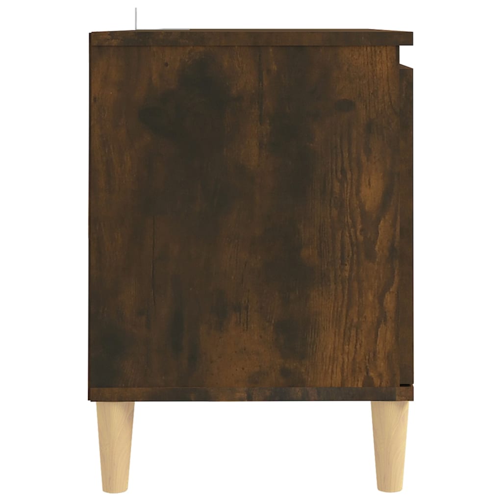 TV skapītis ar koka kājām, ozolkoka, 103,5x35x50cm