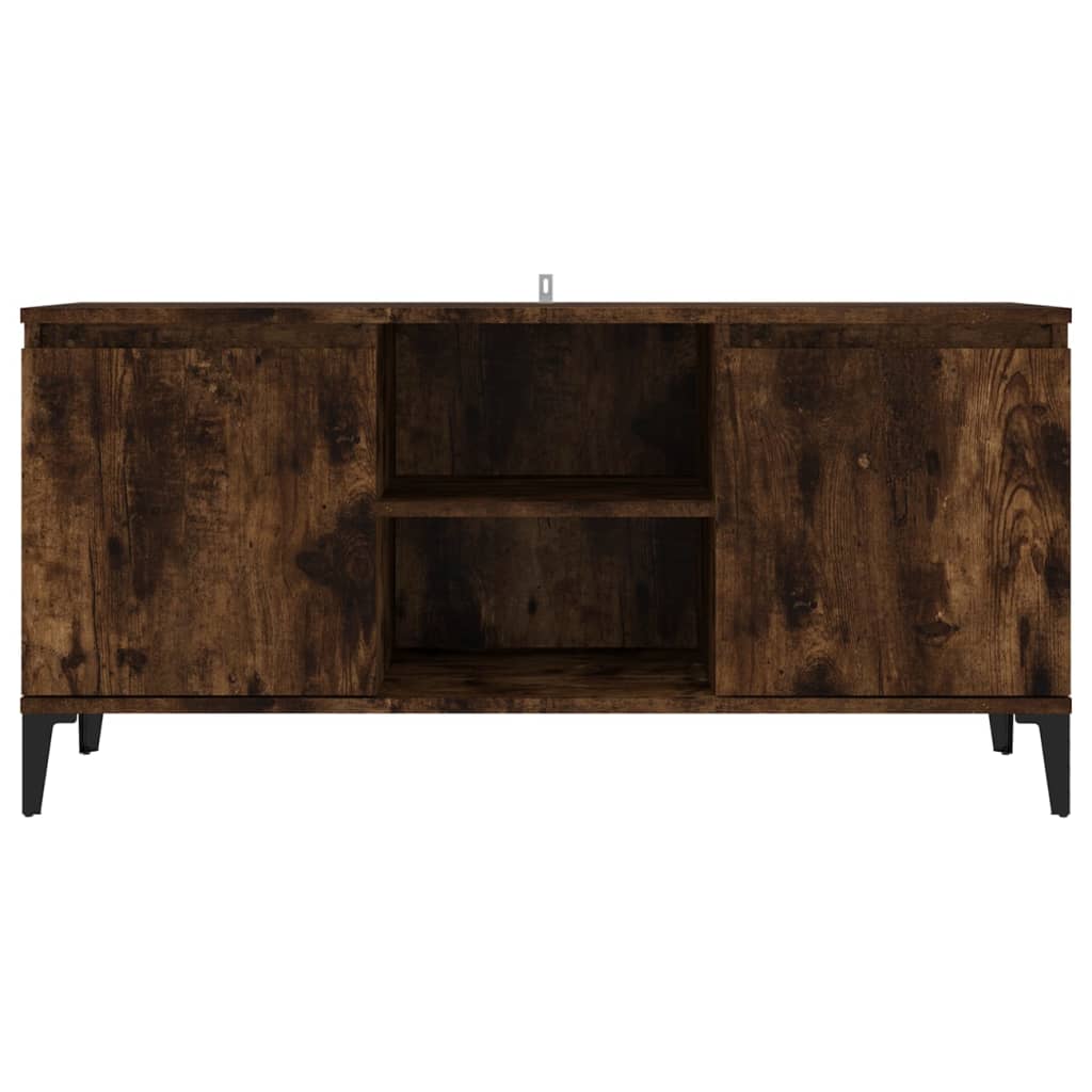 TV spintelė su metalinėmis kojelėmis, ąžuolo, 103,5x35x50cm