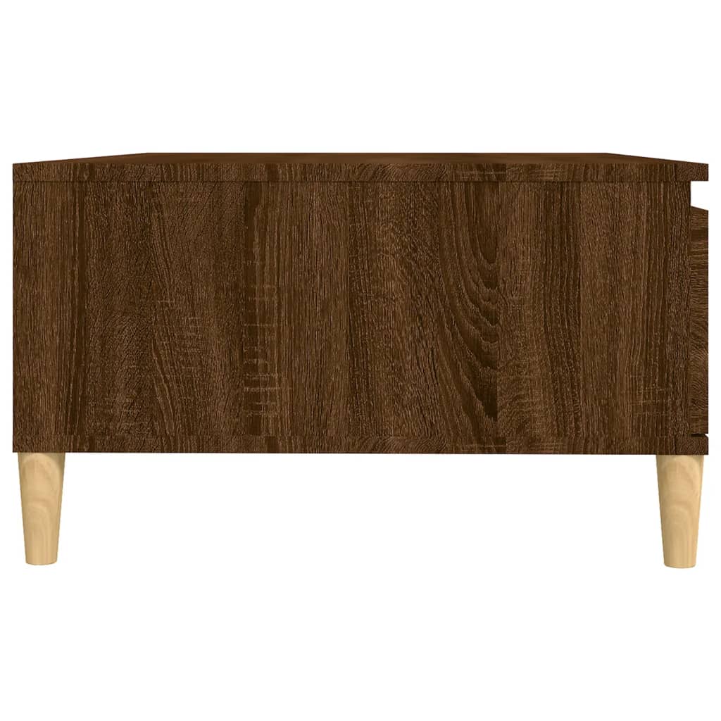 Kavos staliukas, rudas ąžuolo, 90x60x35cm, apdirbta mediena