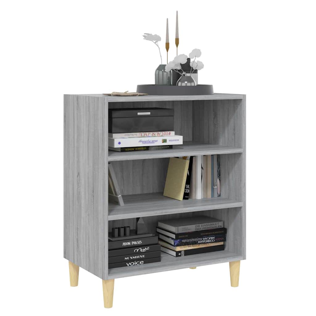 Side cabinet, grey oak, 57x35x70cm, engineered wood