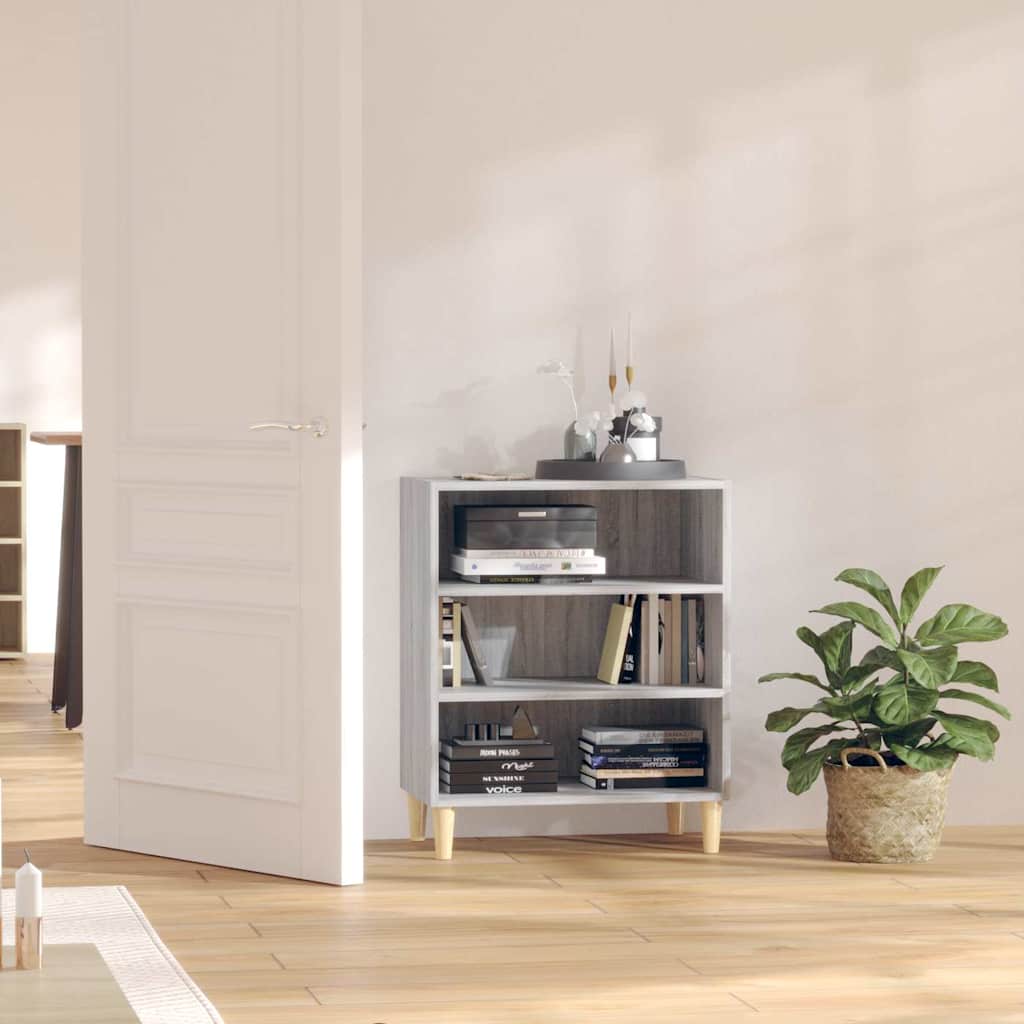 Side cabinet, grey oak, 57x35x70cm, engineered wood