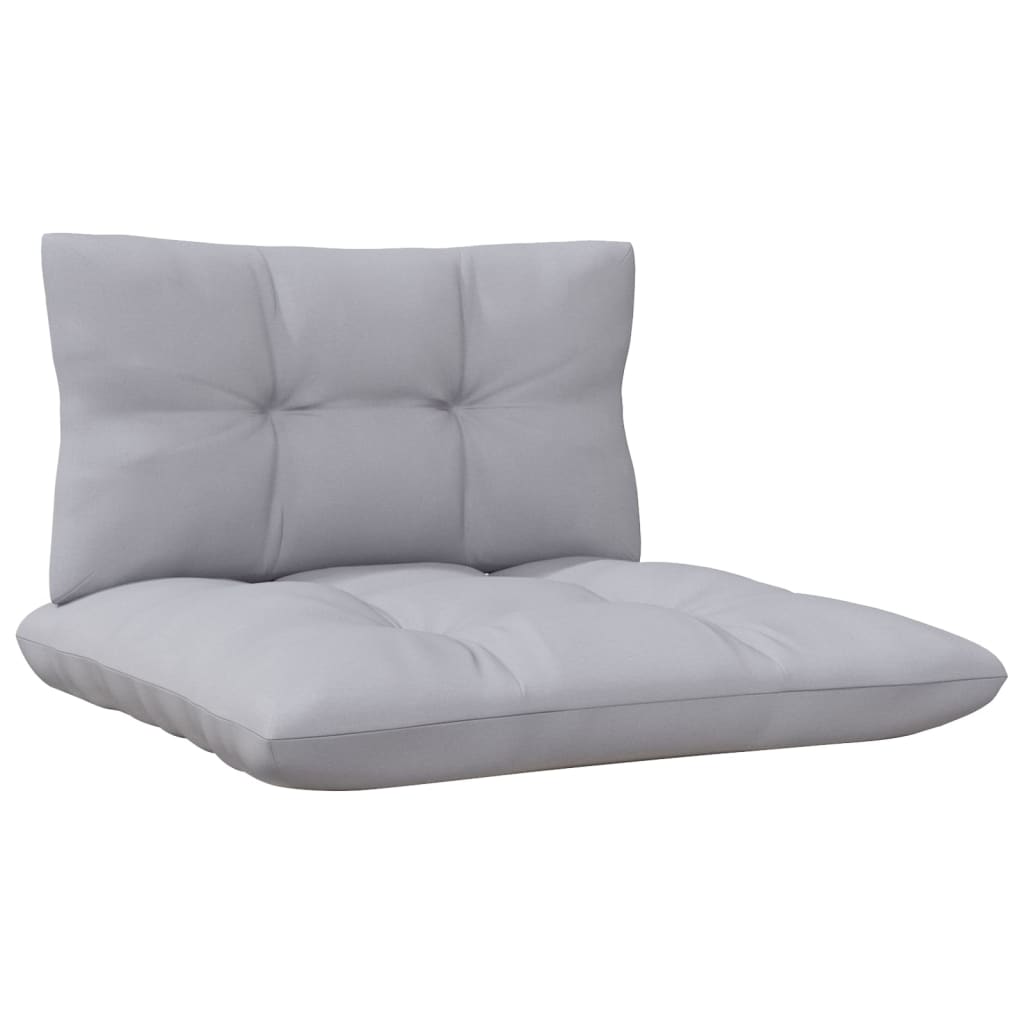 Keturvietė sodo sofa su pilkomis pagalvėlėmis, pušies masyvas
