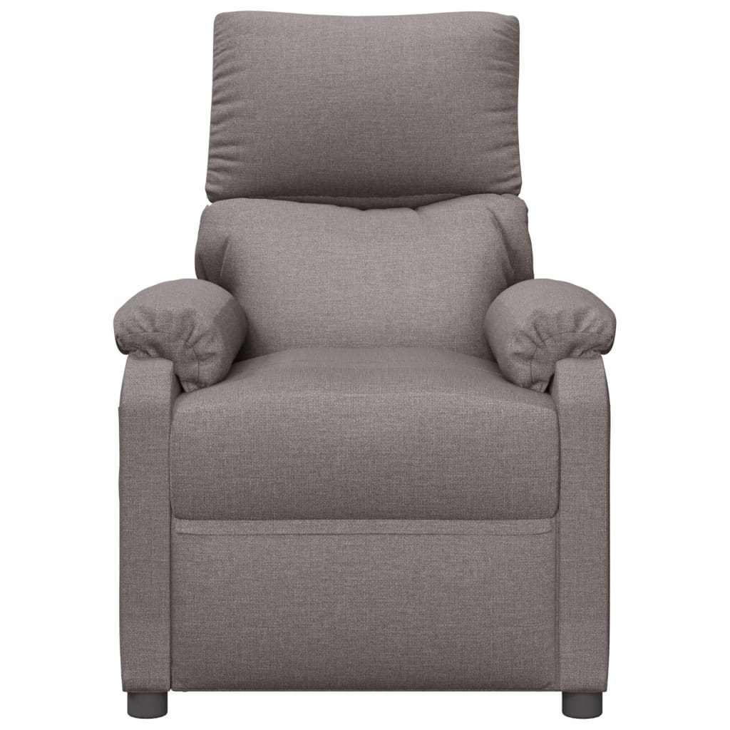 Recliner, taupe, fabric