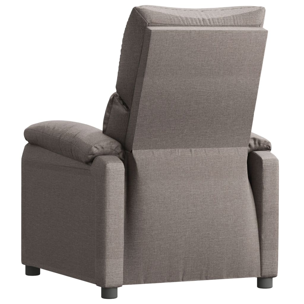 Recliner, taupe, fabric