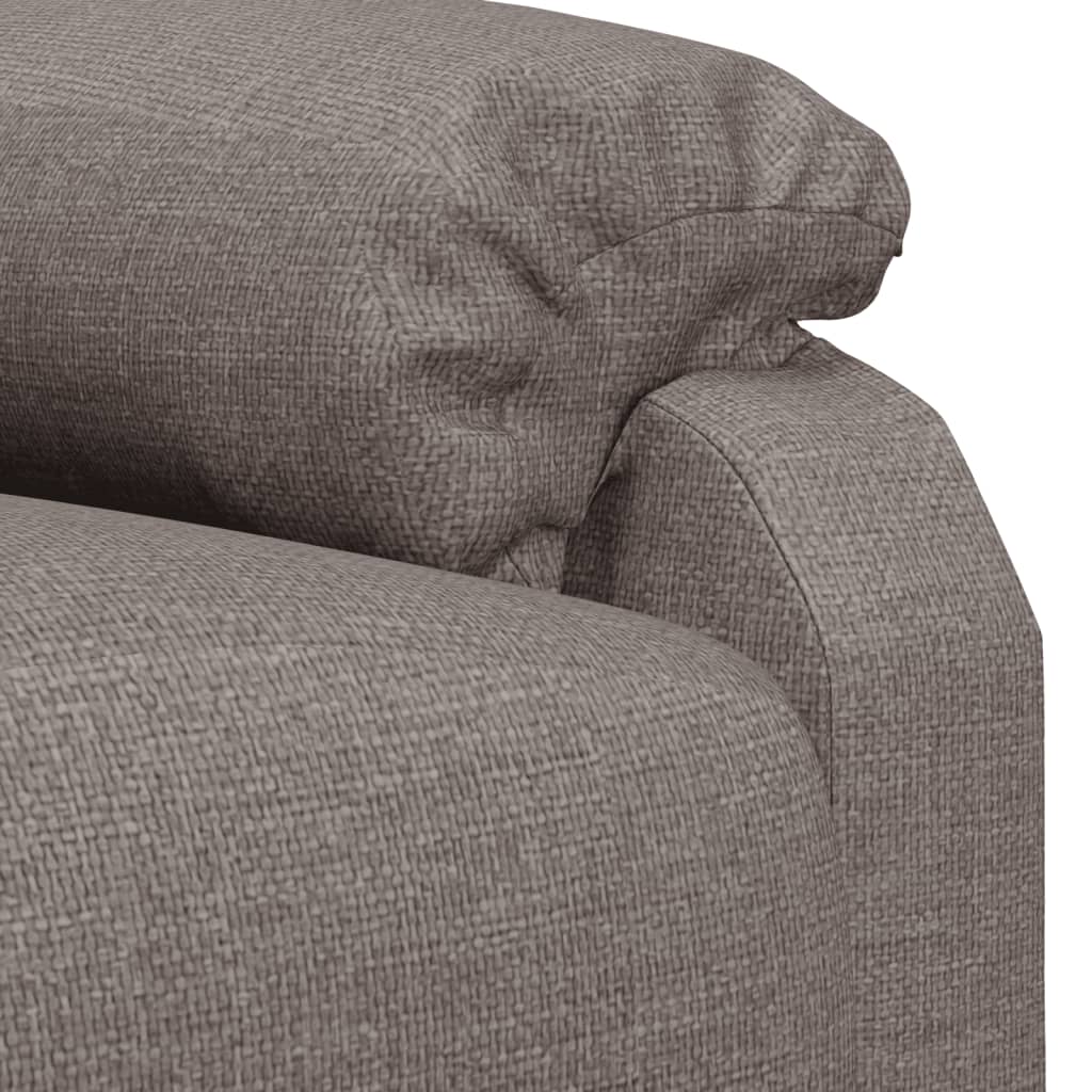 Recliner, taupe, fabric
