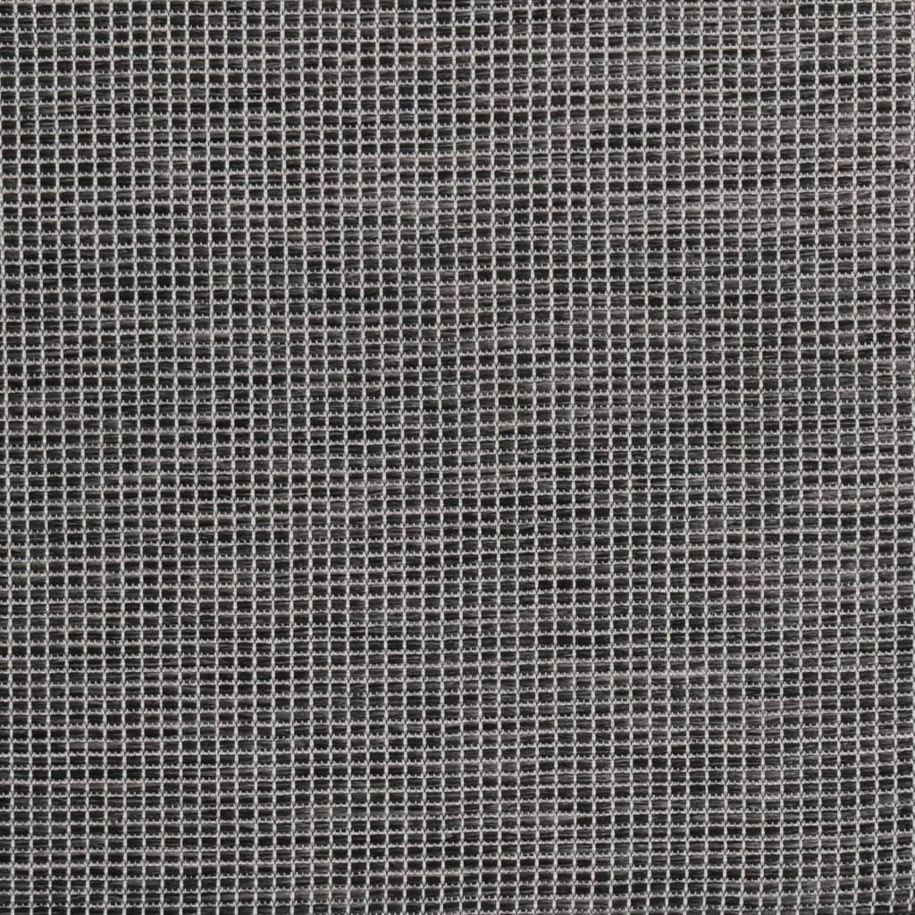 Lauko kilimėlis, pilkos spalvos, 80x150cm, plokščio pynimo