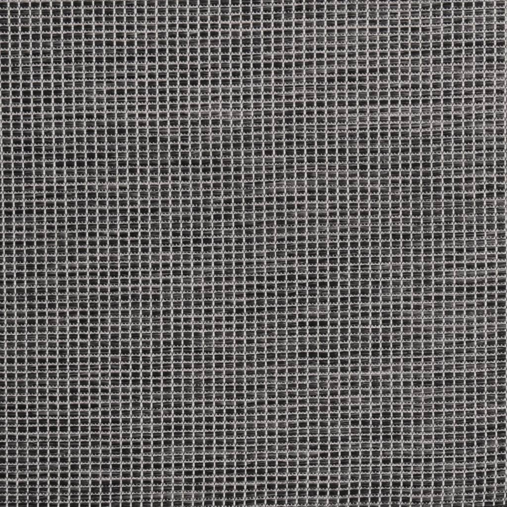 Lauko kilimėlis, pilkos spalvos, 80x250cm, plokščio pynimo
