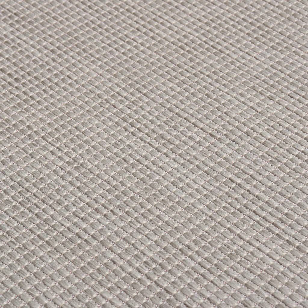 Lauko kilimėlis, šviesiai pilkos spalvos, 100x200cm, plokščio pynimo