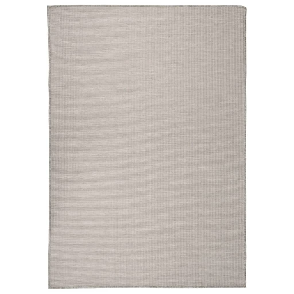 Outdoor rug, taupe, 160x230cm, flat weave
