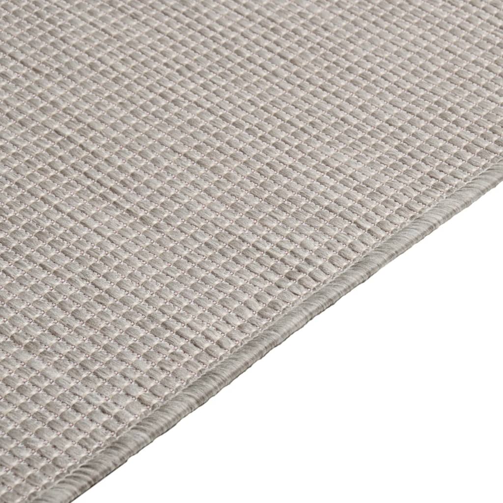 Outdoor rug, taupe, 160x230cm, flat weave