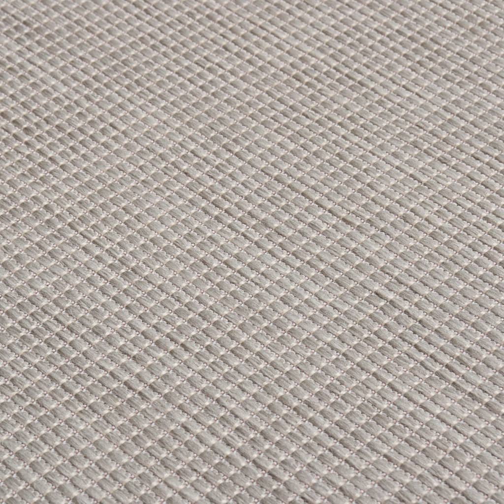 Outdoor rug, taupe, 160x230cm, flat weave