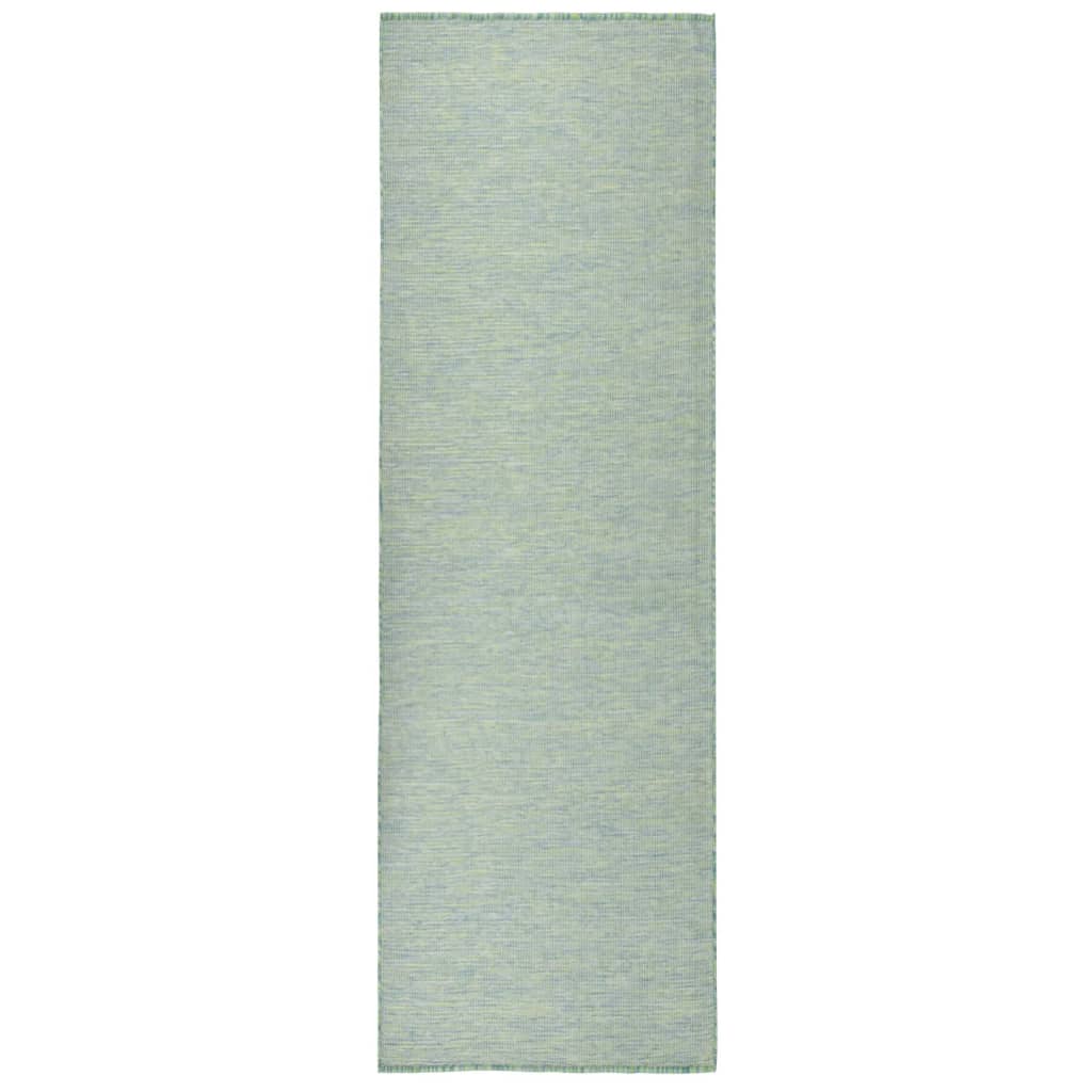 Lauko kilimėlis, turkio spalvos, 80x250cm, plokščio pynimo