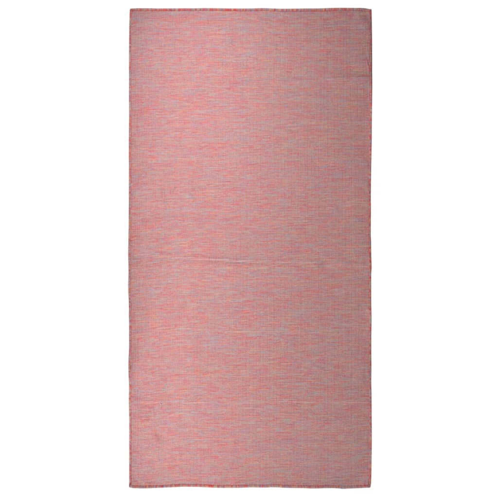 Lauko kilimėlis, raudonos spalvos, 100x200cm, plokščio pynimo