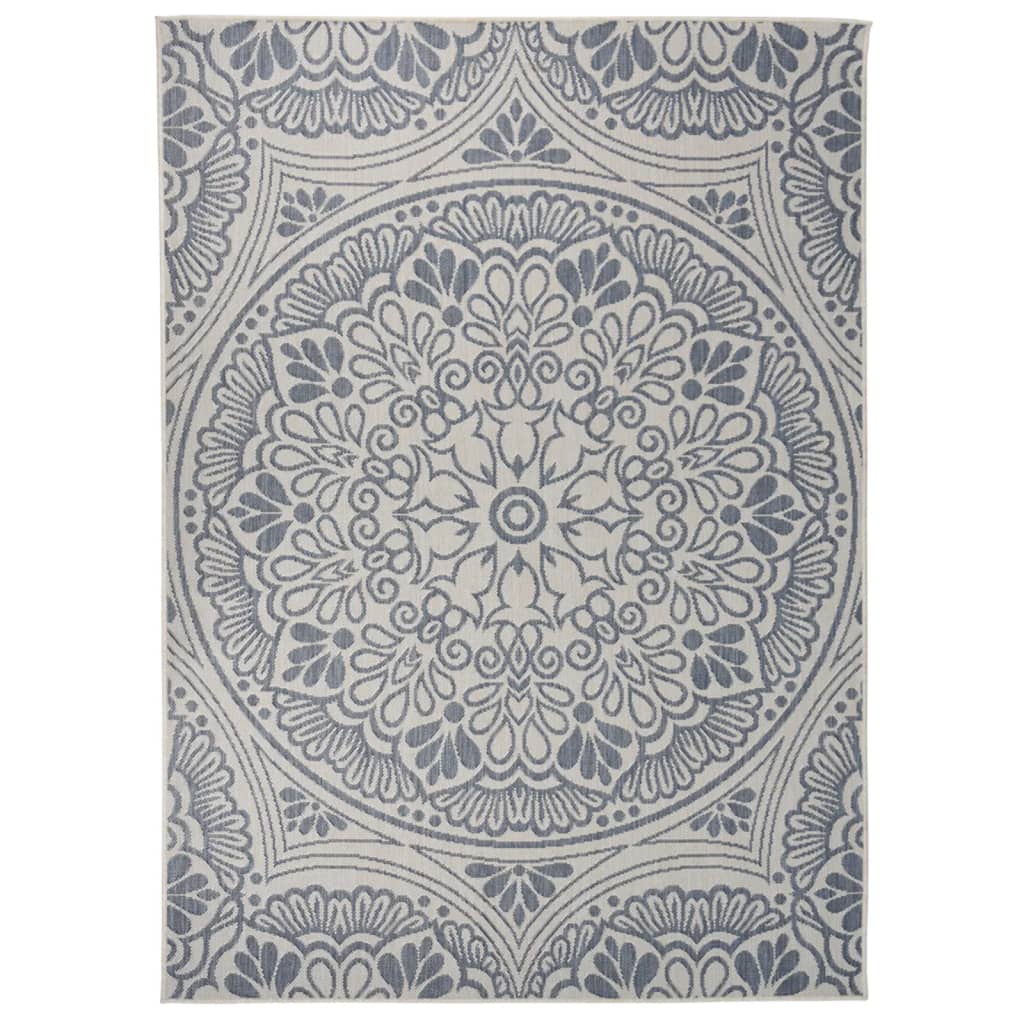 Outdoor rug, blue, 200x280cm, flat weave