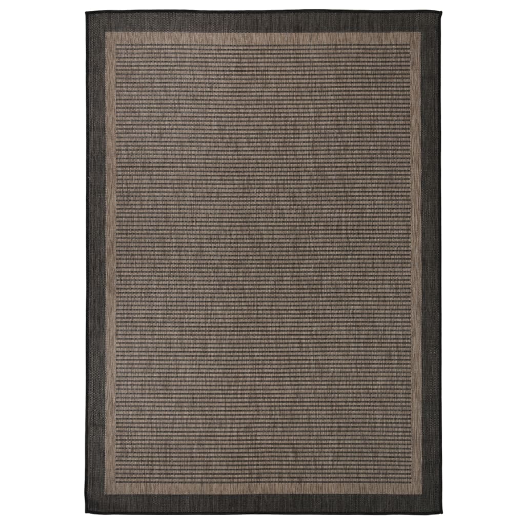 Lauko kilimėlis, tamsiai rudas, 140x200cm, plokščio pynimo