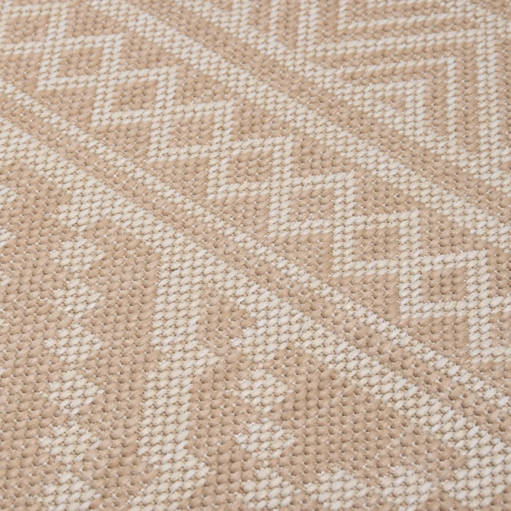 Lauko kilimėlis, rudos spalvos, 120x170cm, plokščio pynimo