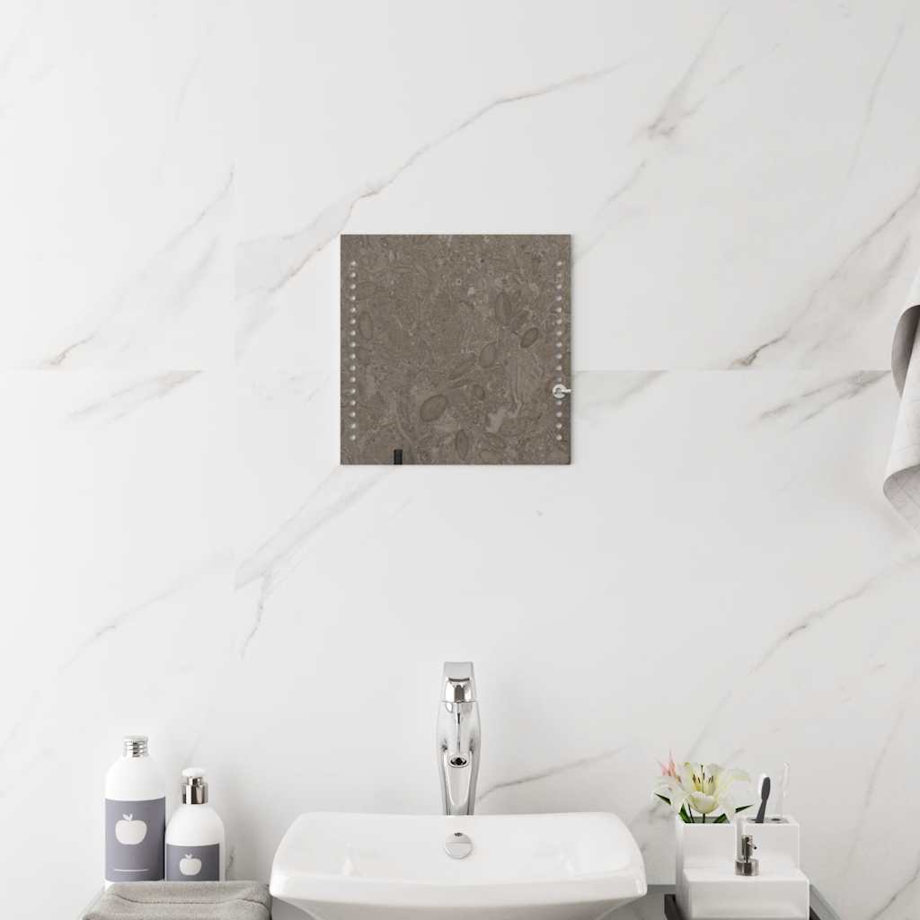 Bathroom LED mirror, 30x30cm