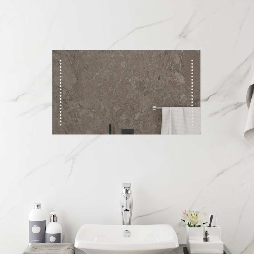 Bathroom LED mirror, 70x40cm