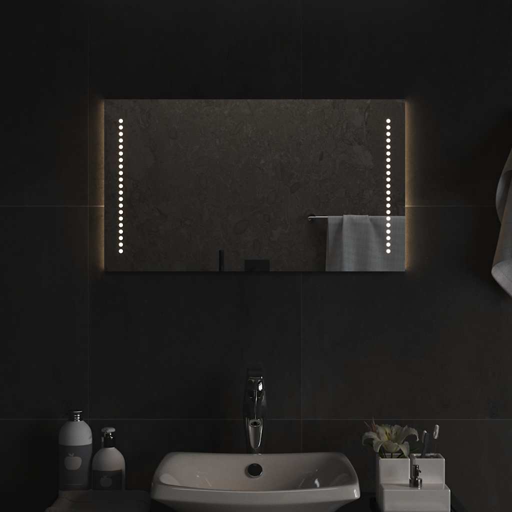 Bathroom LED mirror, 70x40cm