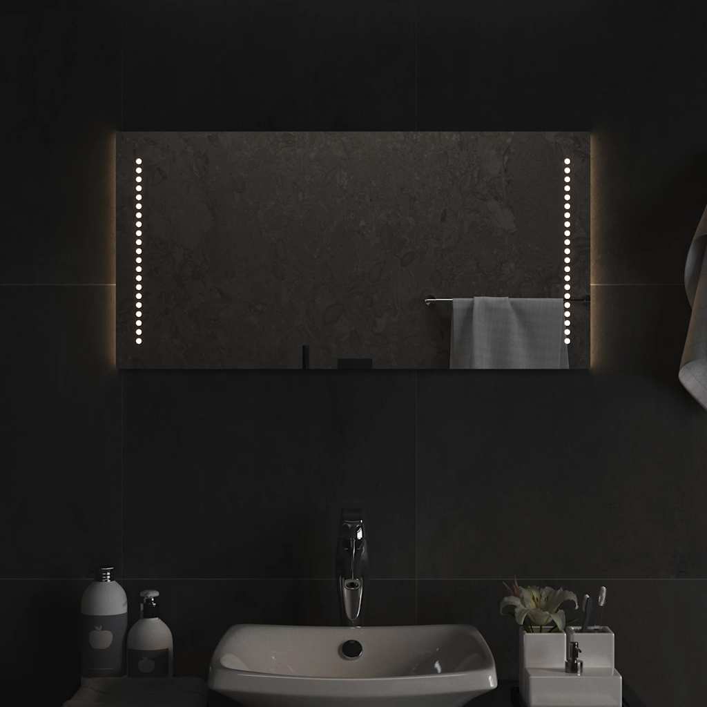 LED Bathroom Mirror, 80x40cm