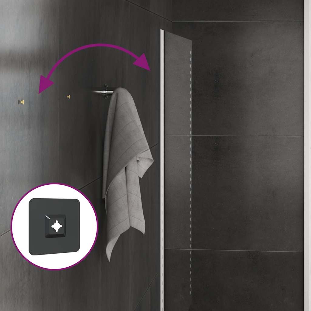 Bathroom LED mirror, 80x50cm
