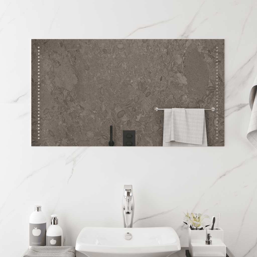 Bathroom LED mirror, 90x50cm