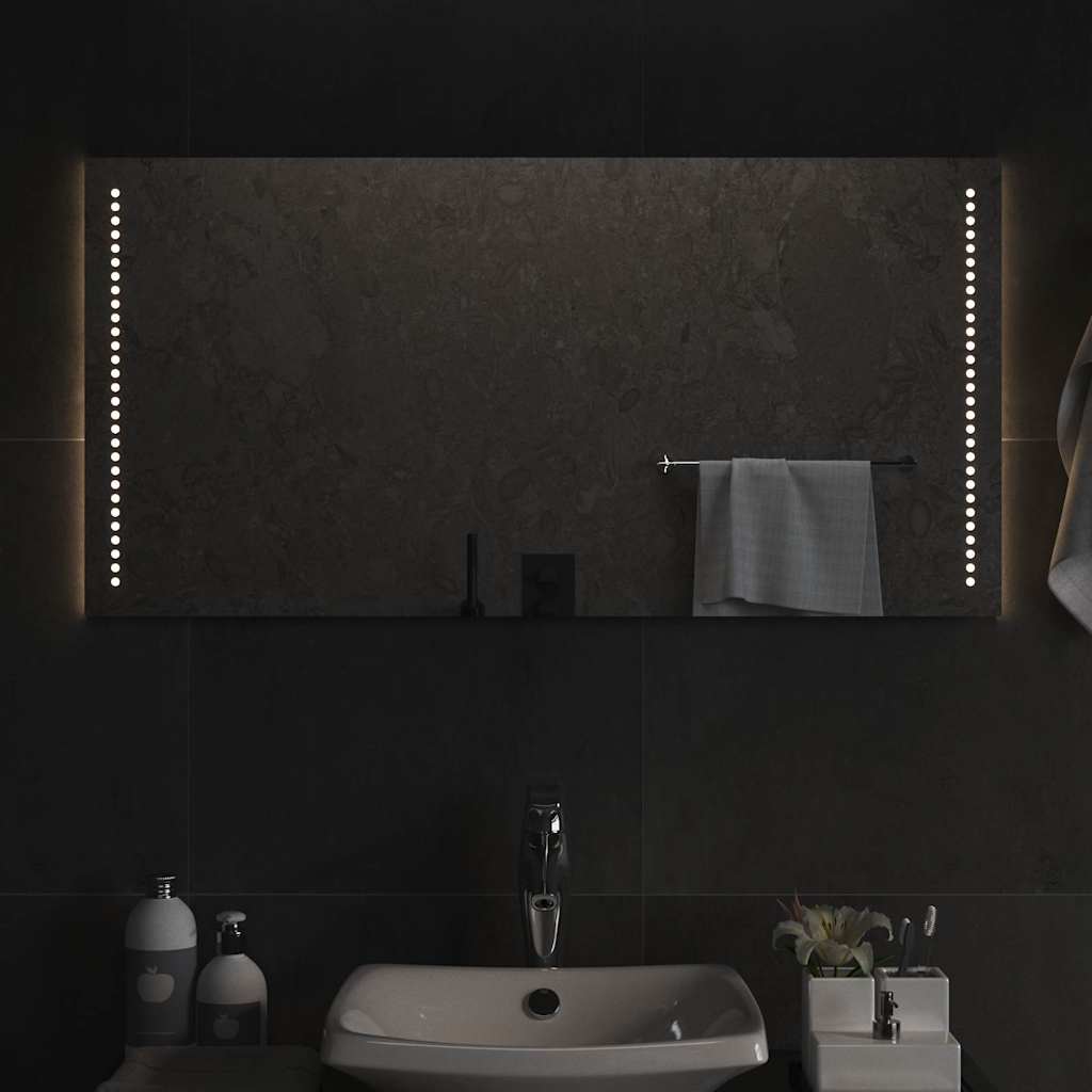 Bathroom LED mirror, 100x50cm