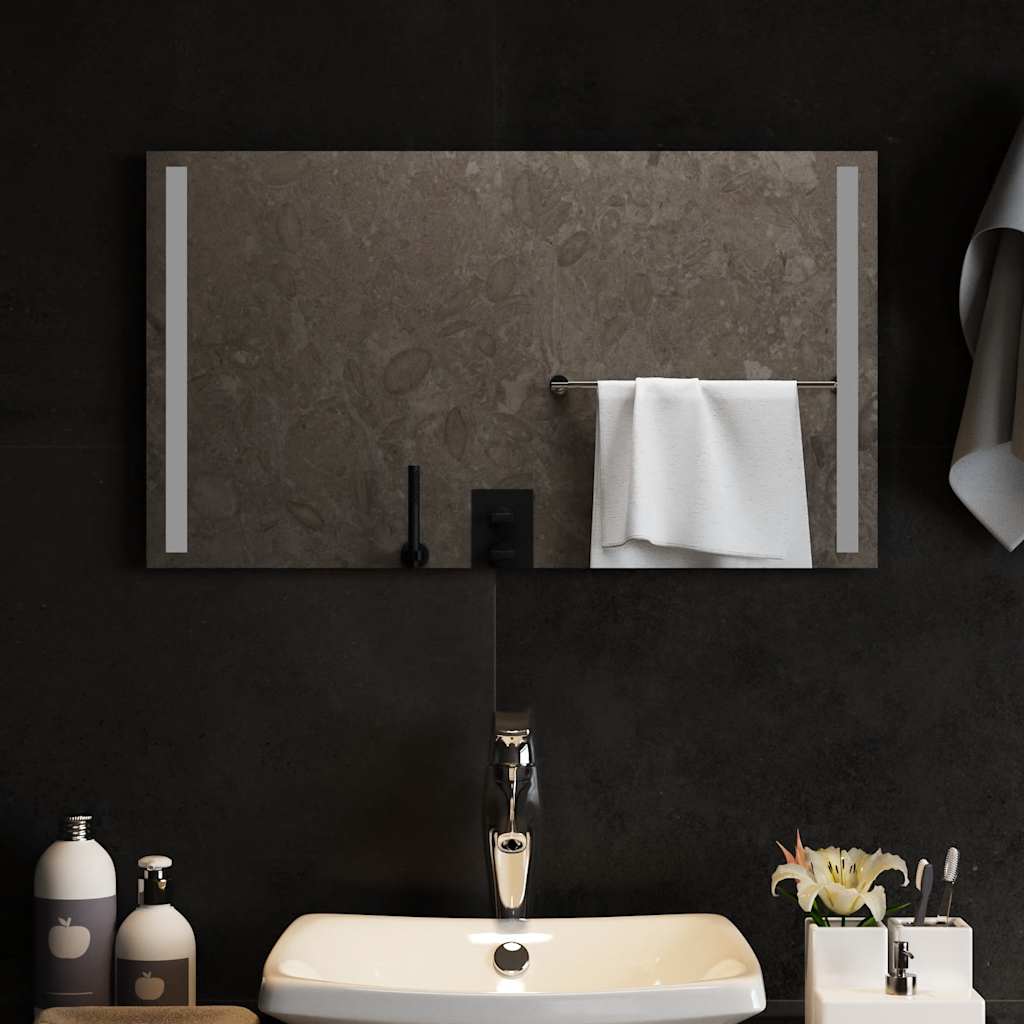 Bathroom LED mirror, 70x40cm