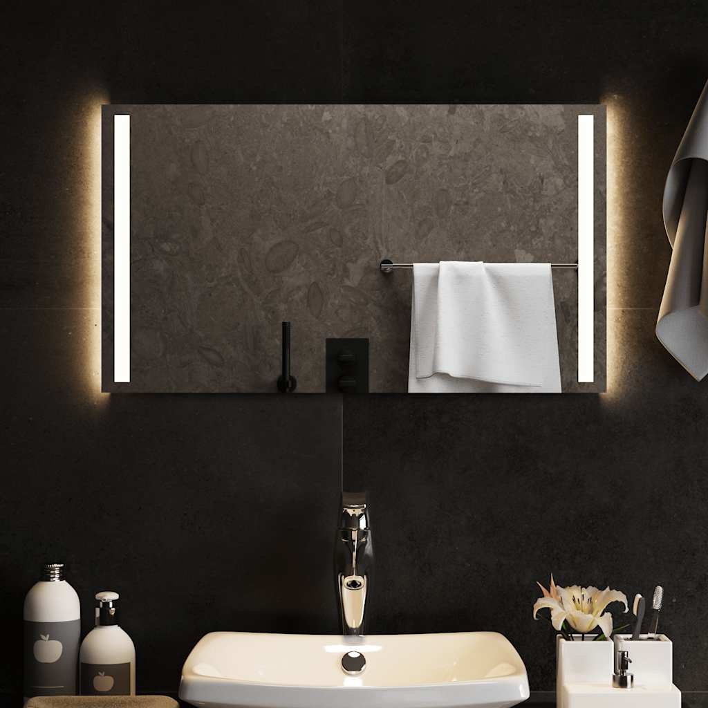 Bathroom LED mirror, 70x40cm