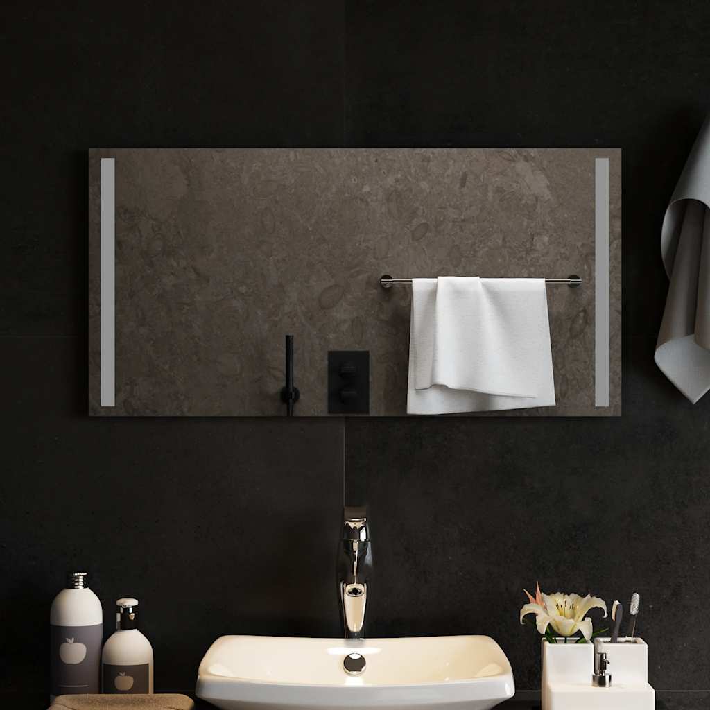 LED Bathroom Mirror, 80x40cm