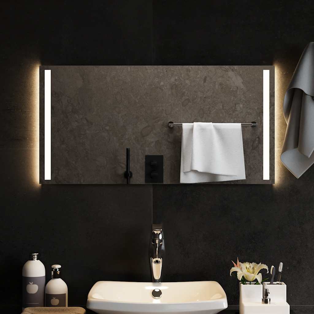 LED Bathroom Mirror, 80x40cm