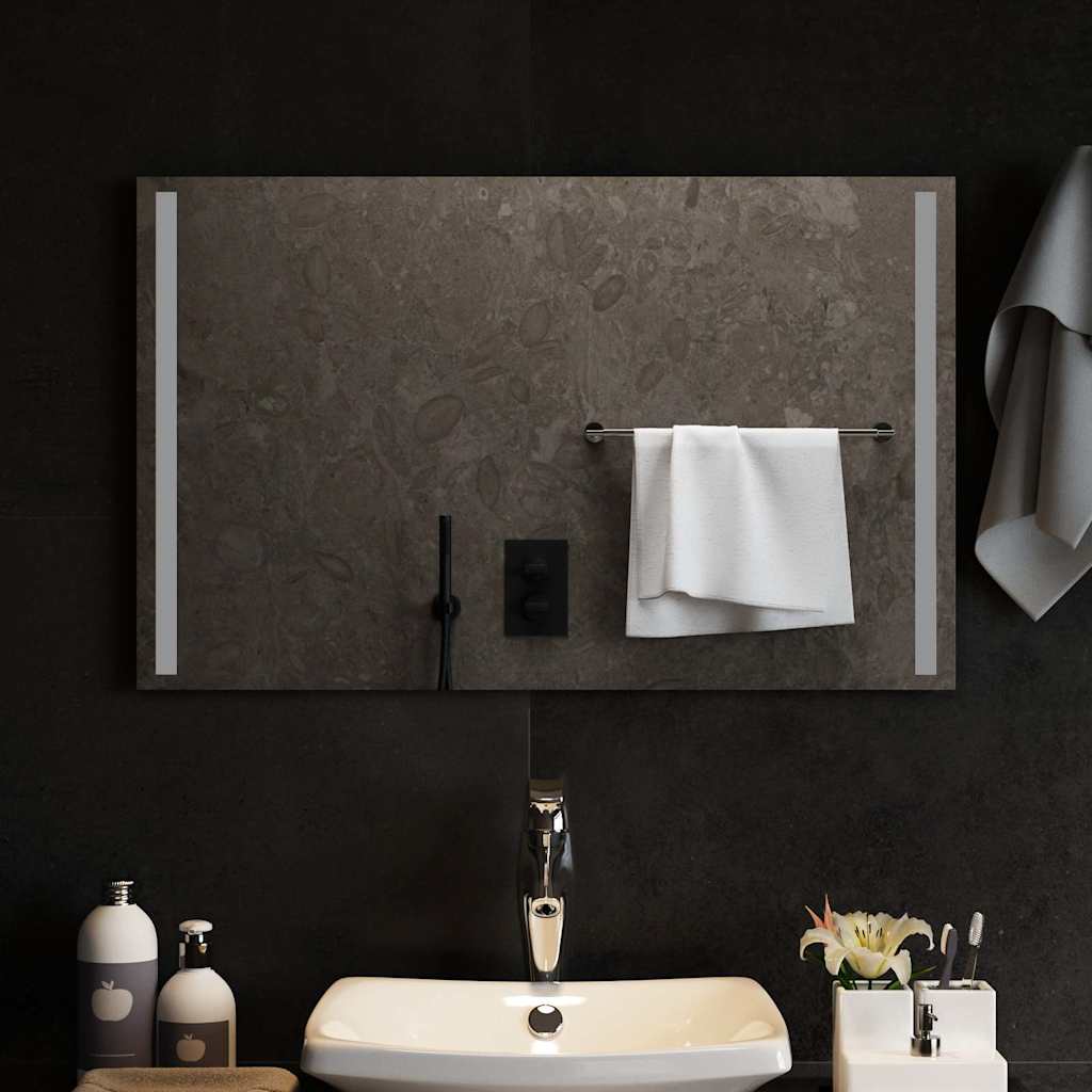 LED bathroom mirror, 80x50cm