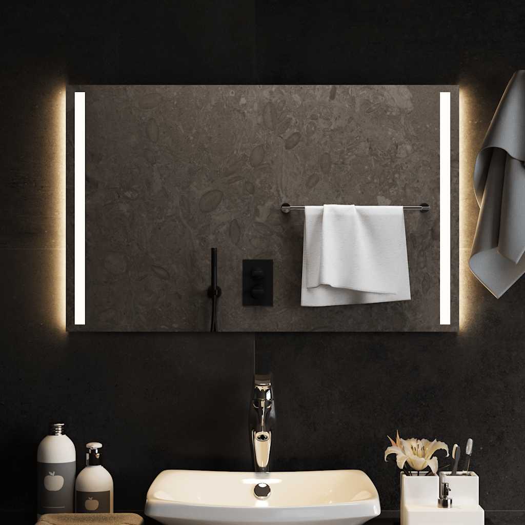 LED bathroom mirror, 80x50cm