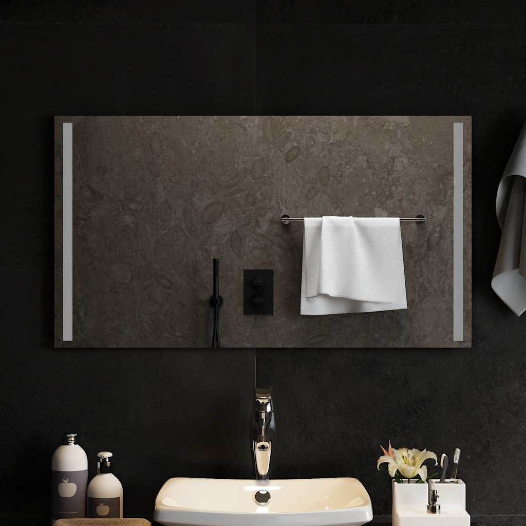 Bathroom LED mirror, 90x50cm