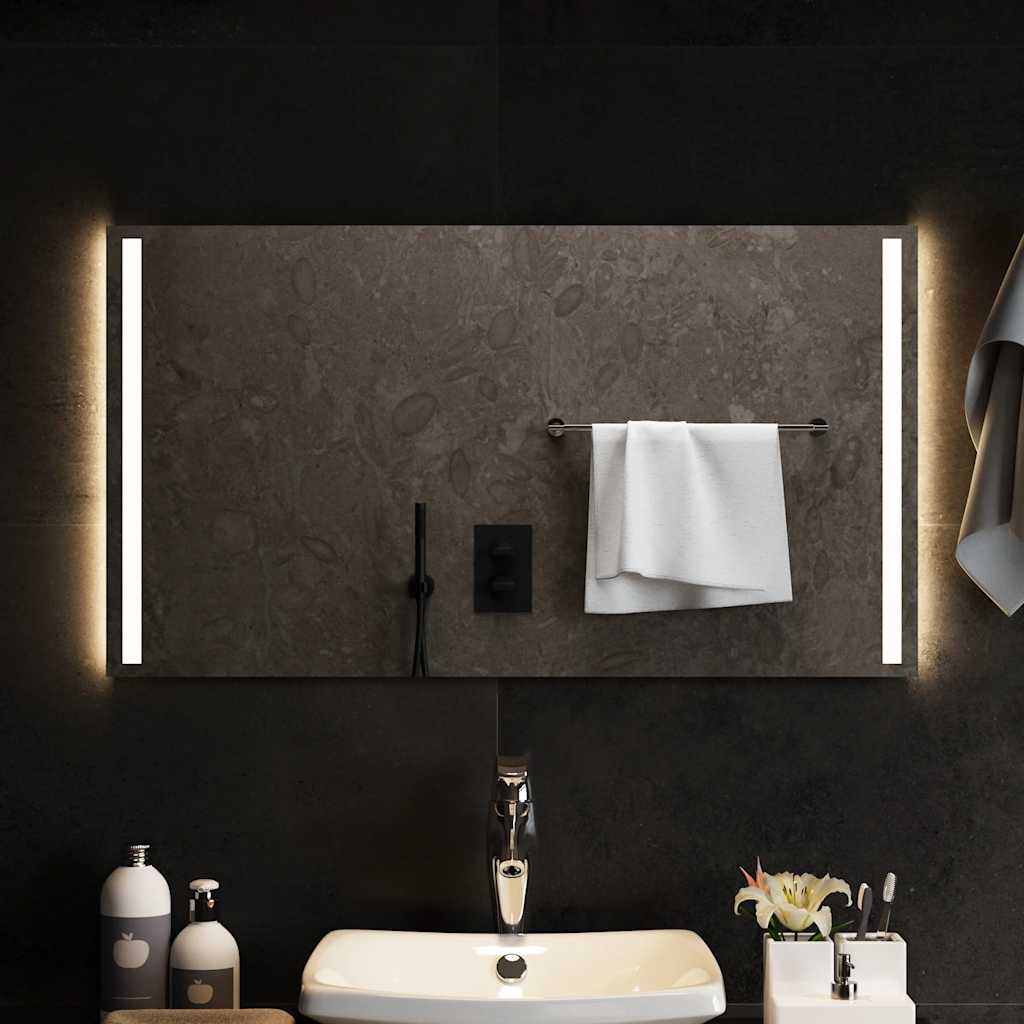 Bathroom LED mirror, 90x50cm